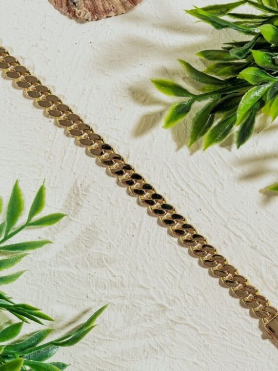 Zincir İşlemeli Kilit Bileklik