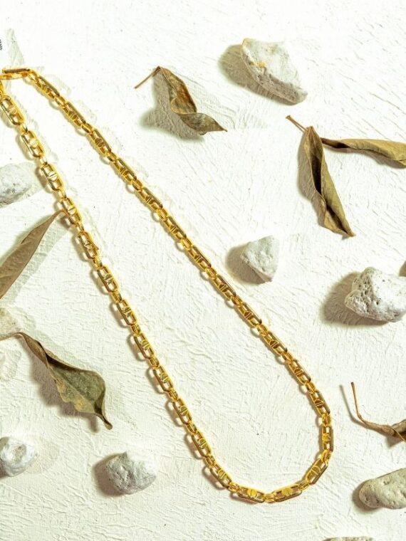 Zincir Tasarım Altın Kolye